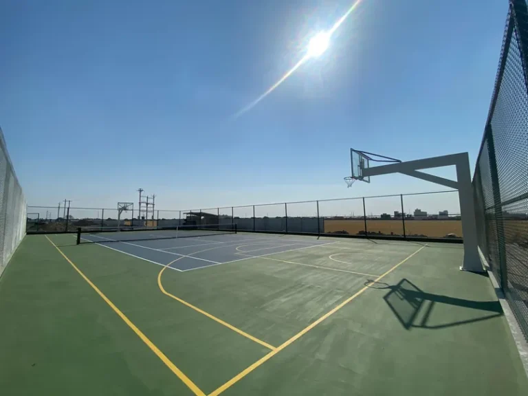 Tennis court at Siddhi Olympia, Super Corridor, Indore (actual photo)